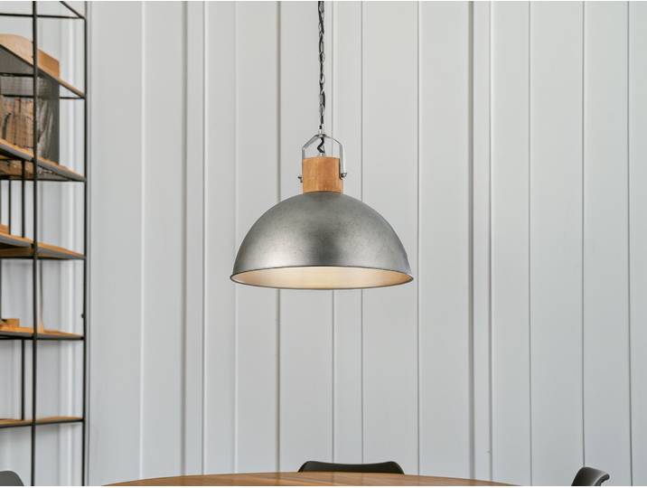 Trio Leuchten Pendelleuchte Delhi nickel antik