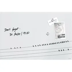 Sigel, Pinnwand, Glas-Magnetboard Artverum mit Design (Magnettafel, 60 x 40 cm)