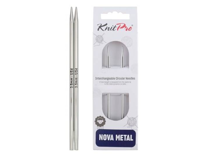 KnitPro KP10402 wisselnaalden, rond, normaal, hout, zilverkleurig