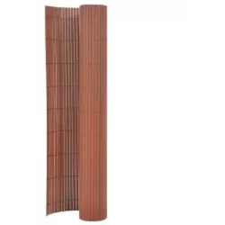 vidaXL Gartenzaun Doppelseitig 110x500 cm Braun