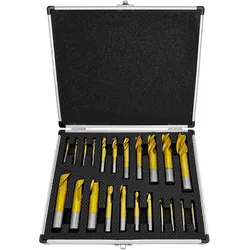 Schaftfräser-Set 22-teilig titanbeschichtet