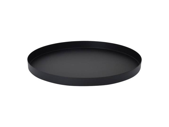 Loft42 Tablett Serva Schwarz, Metall, 40x3x40 cm, Geschirr, Tischkultur & Serviergeschirr, Tabletts