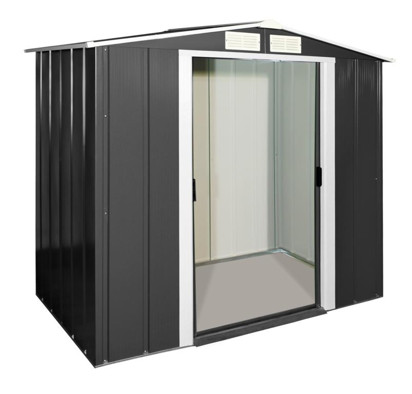TEPRO Metallhaus ECO 6x4 anthrazit (LxBxH) 122,1 x 202 x 180,5 08432305