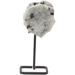 Mineral Specimen on Metal Stand - Rainbow Moonstone