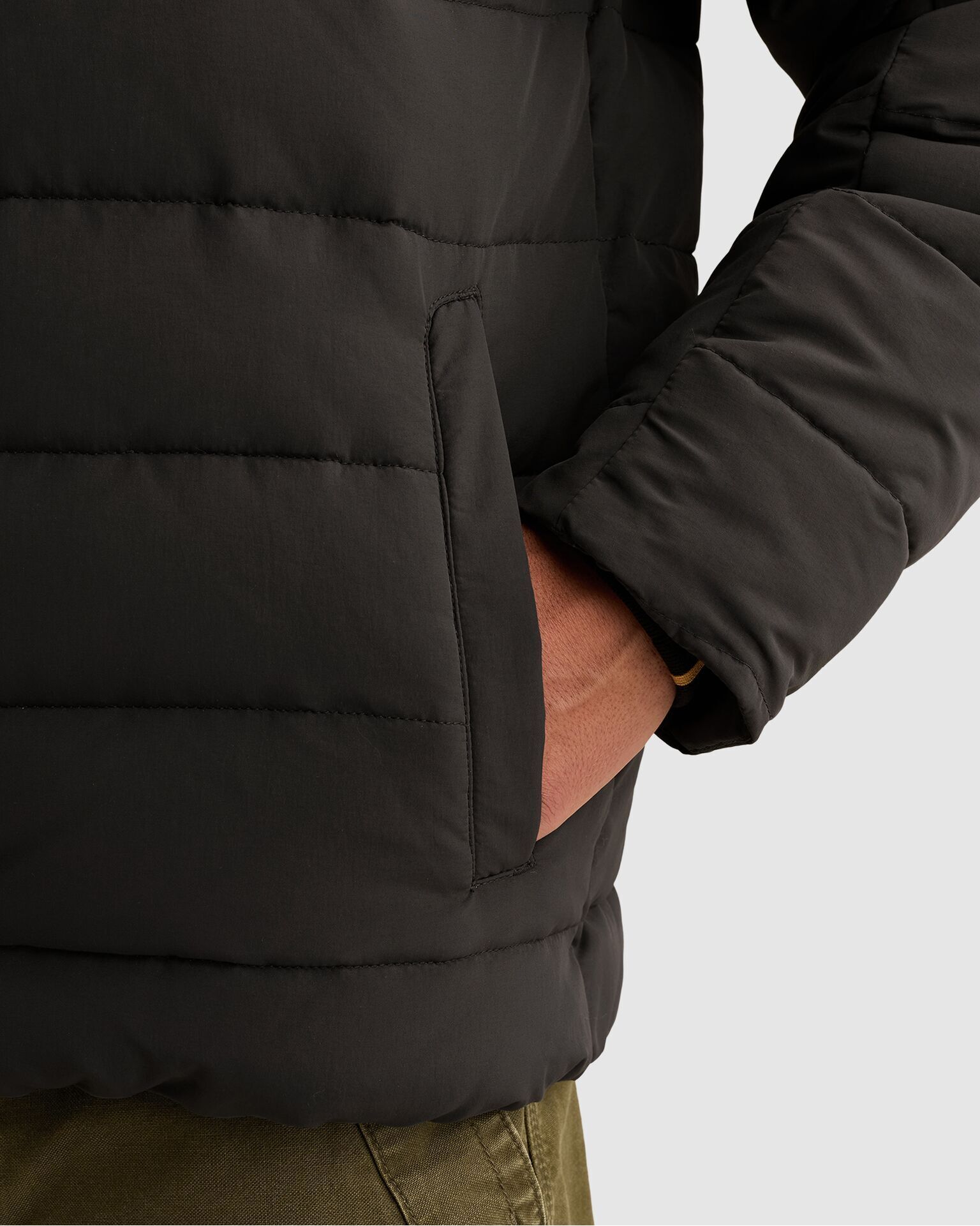 Outdoorjacke PME LEGEND, Herren, Gr. S, schwarz (obsidian), Web, Obermaterial: 100% Nylon, Jacken Outdoorjacke, wasserabweisend, mit horizontaler Steppung