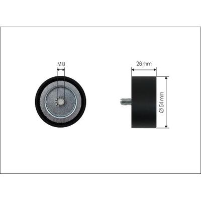 CAFFARO Umlenk-/Führungsrolle, Keilrippenriemen 500179 für Mercedes