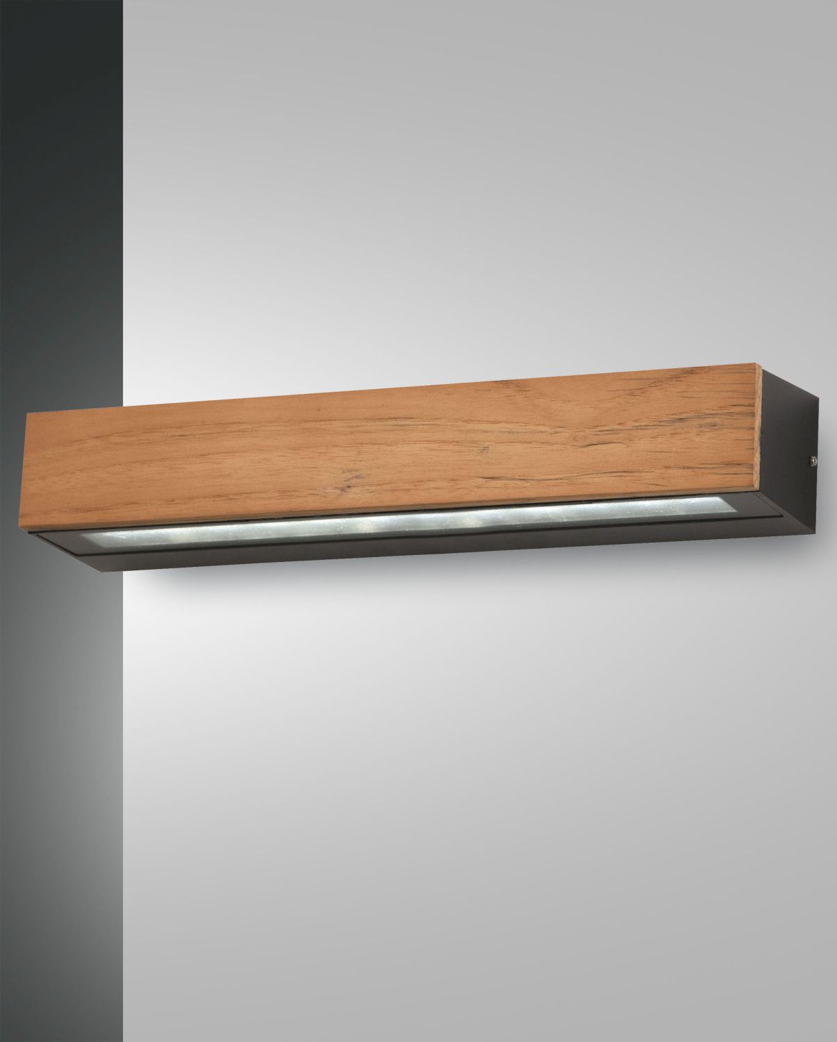 Fabas Luce LED-Wandleuchte HAZEL Teakholz 38cm 3680-29-165 8019282533931