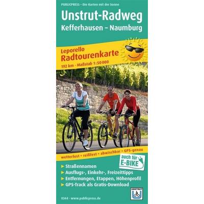 Publicpress Leporello Radtourenkarte Unstrut-Radweg, Kefferhausen, Naumburg 1:50.000, Sonstige von , KOMPASS Freytag & Berndt, 978-3-89920-344-8