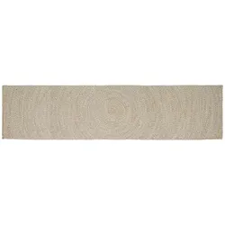 vidaXL Bereichsteppiche Natürlich und Weiß 60 x 400 cm Jute