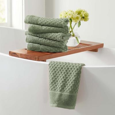 Linery & Co. Cotton Diamond Waffle Texture Bath Towels