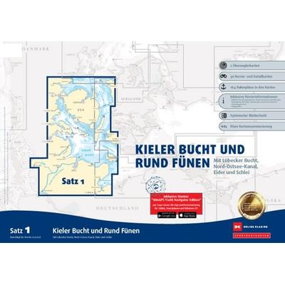 Sportbootkarten Satz 1: Kieler Bucht und Rund Fünen (Ausgabe 2026), Karte von , Delius Klasing, 978-3-667-13184-3