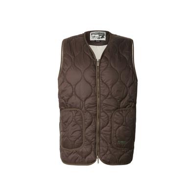 Steppweste ANOTHER COTTON LAB "Another Cotton Lab Another Padded Vest", Damen, Gr. L, braun, 100% Polyester, Westen Steppweste
