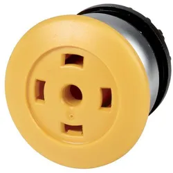 Eaton 216738 Pilzdrucktaste, RMQ-Titan, Pilz, tastend, Pilz gelb, ohne Tastenplatte, ohne, Frontring Titan M22-DP-Y-X-GVP  - 25 Stück