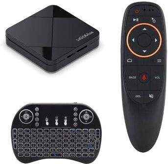 LightInthebox H96 Max Android 14 TV Box 4K Ultra HD Smart Streaming Media Player Ok Google Voice Remote, Support Netflix YouTube Prime Video Disney 4K UHD Streaming Device for Smart TV Home Theater