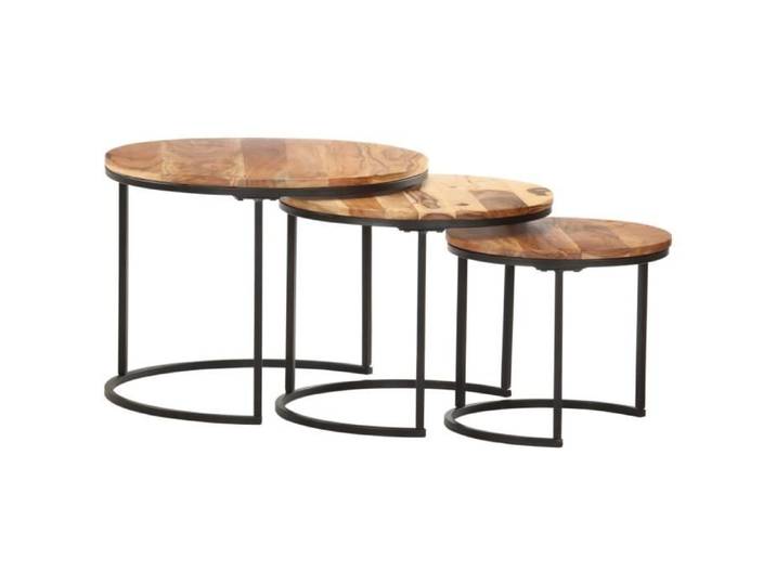 Tables gigognes - VINGVO - Bois d'acacia massif - Rectangulaire - Contemporain - Design