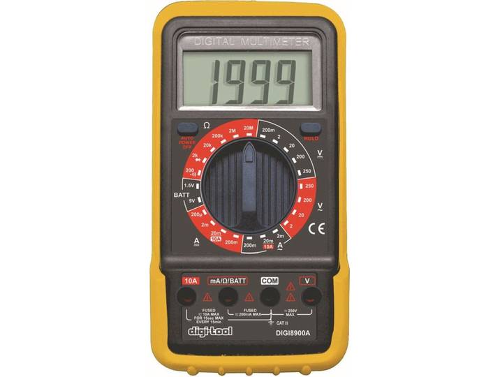 Digi-Tool 8900 - Multimeter - Digitale metingen - LCD display 3,5