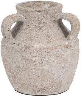 Sagebrook Home Terracotta Vase Rustic Textured Design Double Handles for Modern Space