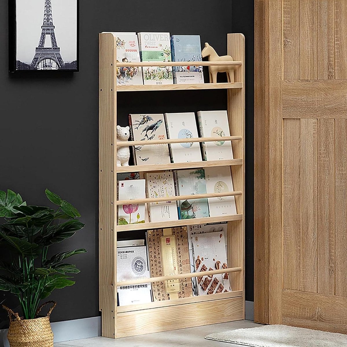 Houten Kinder Boekenplank voor de Kinderkamer - Breedte: 70 cm