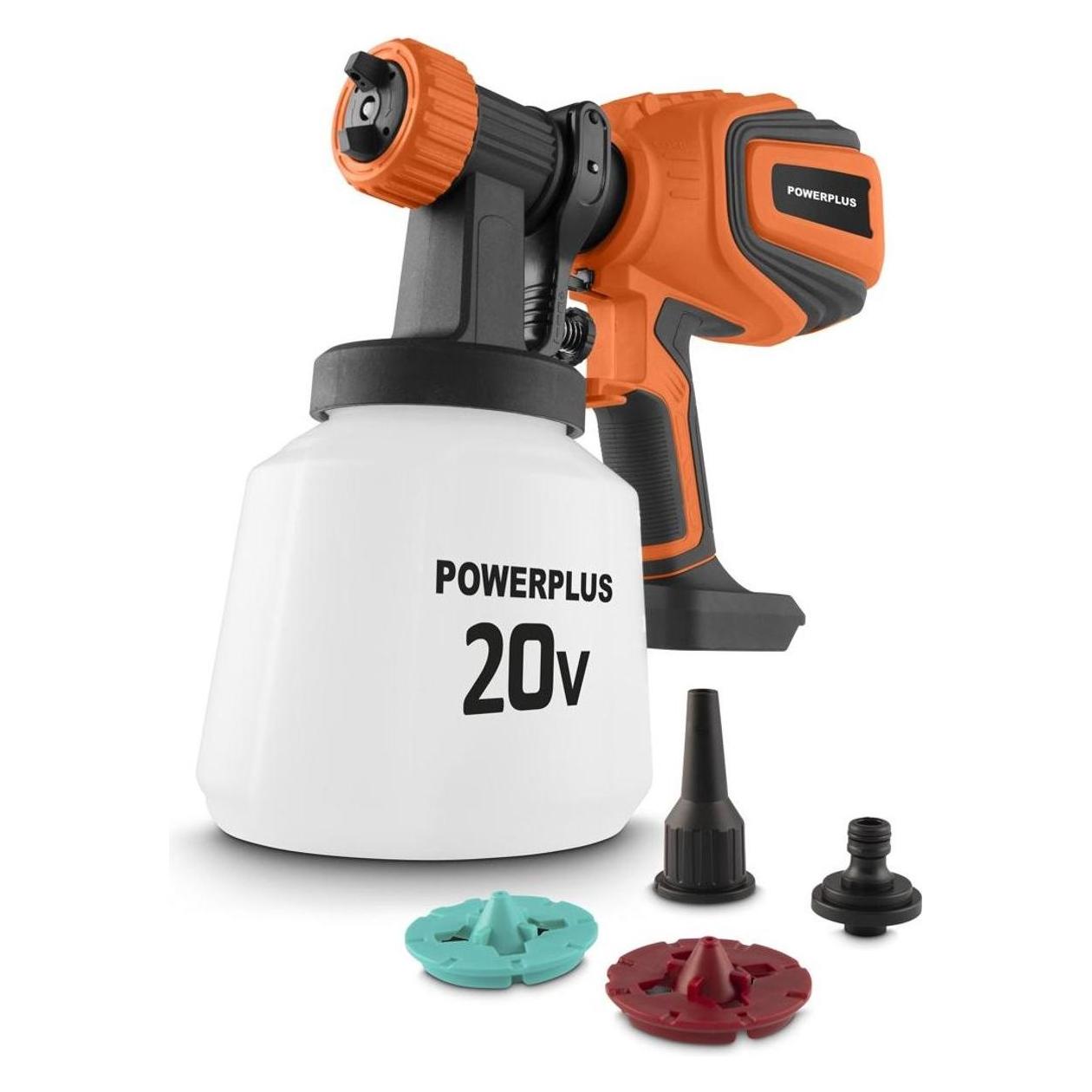 Powerplus Zweifach-Strom-Farbspritzpistole (POWDP7058)