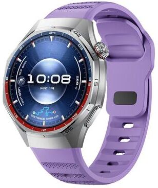 Everyday Crate Huawei Watch GT 6 Pro Silicone Watch Band Reverse Buckle Adjustable Sports Watch Strap lilac Purple