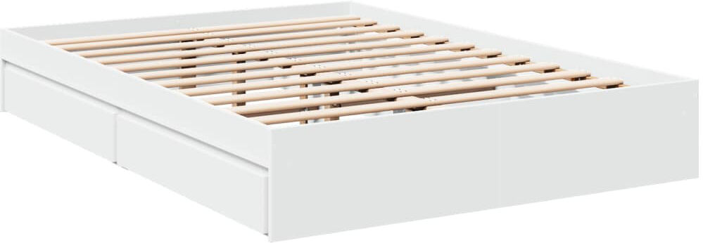 Alpen Home Greger Drawers Bed Frame White 140 x 190cm