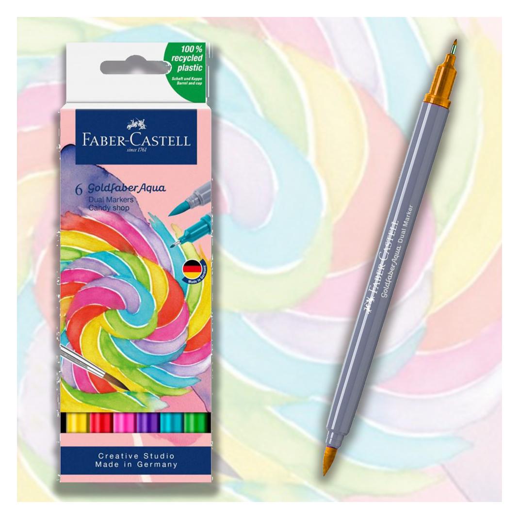 Faber-Castell Aquarellmarker GOLDFABER, 6er Etui Candy Shop (6x) (164528)