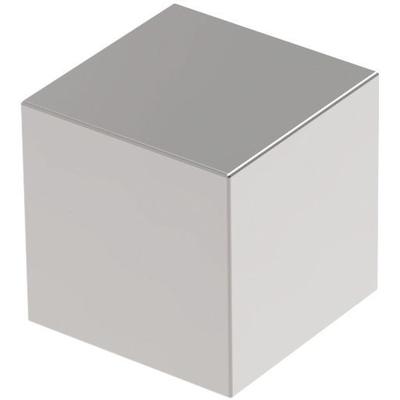 MAUL Neodym-Würfelmagnet 15x15mm 15000 g hellsilber Packung mit 10 Stück