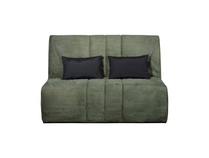 Banquette-lit BZ XL DOUCEUR tissu velours vert