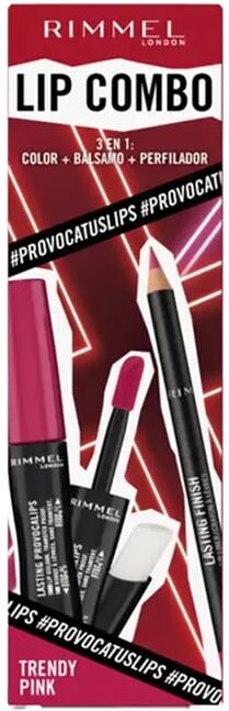 Rimmel London Set Provocalips+Lasting Finish #3 Trendy Pink