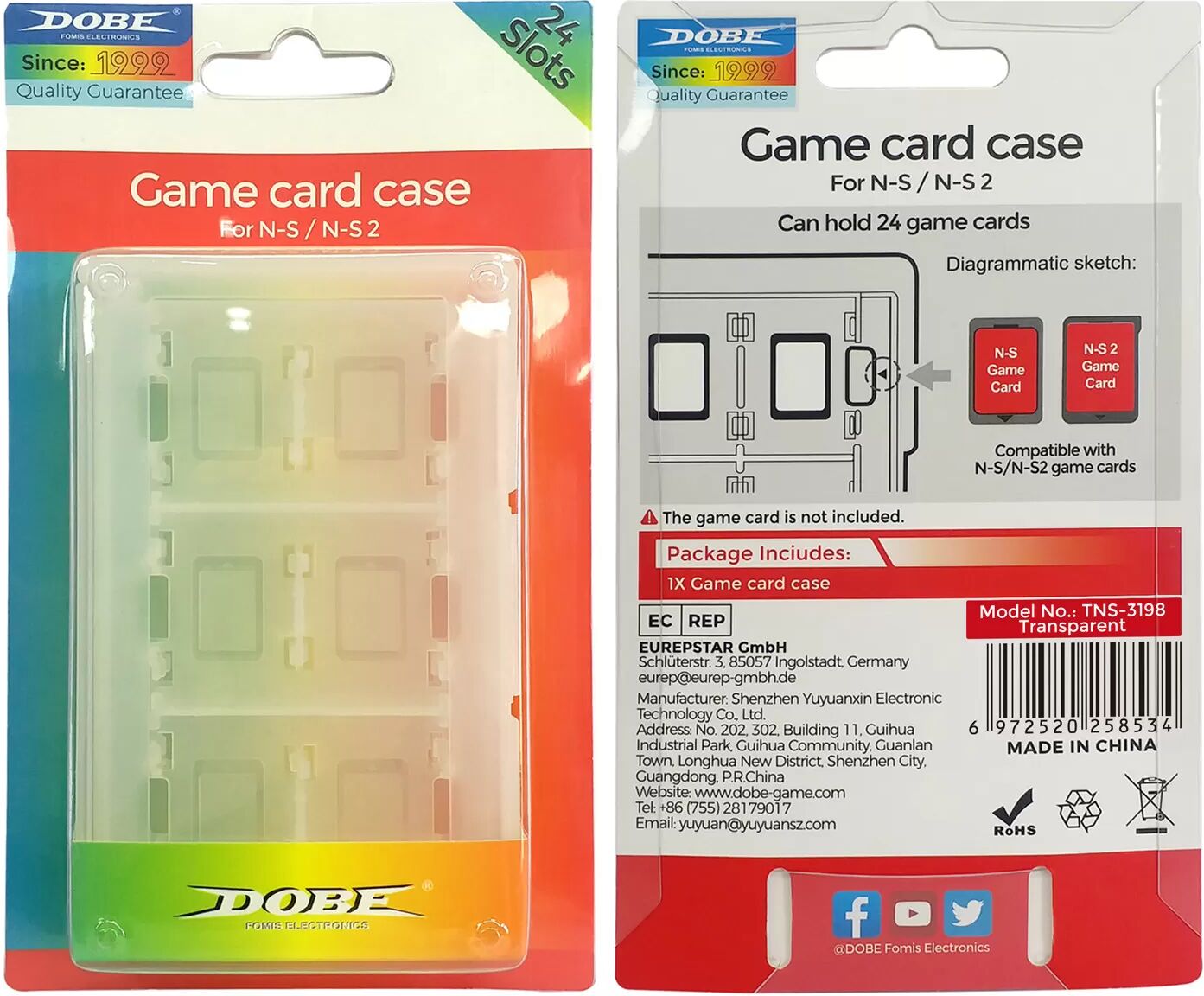INF Boîtier de Cartes de Jeu Switch2 - Rangez et Protégez Votre Collection