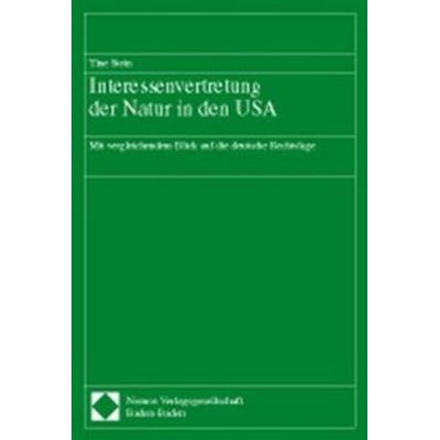 Interessenvertretung der Natur in den USA, Taschenbuch von Tine Stein, Nomos, 978-3-7890-8232-0