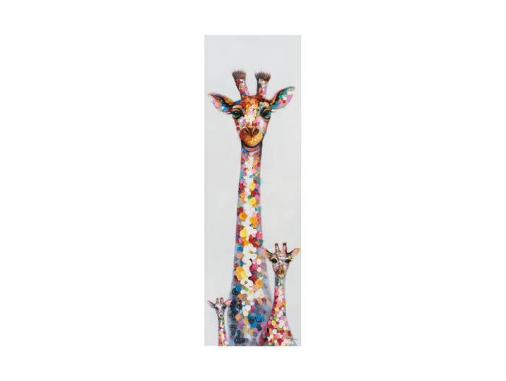 Handgemaltes Bild „Giraffen-Family“ 50 x 160 cm Multicolor Crea Collection