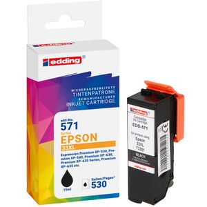 Edding kompatibel für Epson 33XL T3351 schwarz  Druckerpatrone EDD-571