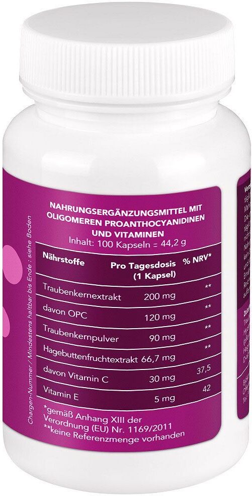 BjökoVit OPC Traubenkern vegan Kapseln 100 St