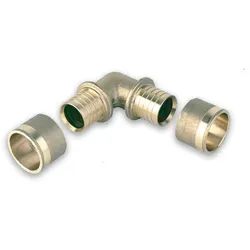Presswinkel 90° für Fernwärmeleitung Heizung, PN6 (Ausführung: 90 mm)