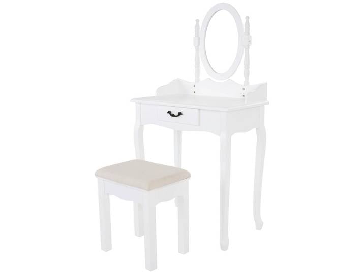Schminktisch Sabrina Weiß B: 70 cm mit Lade + Spiegel