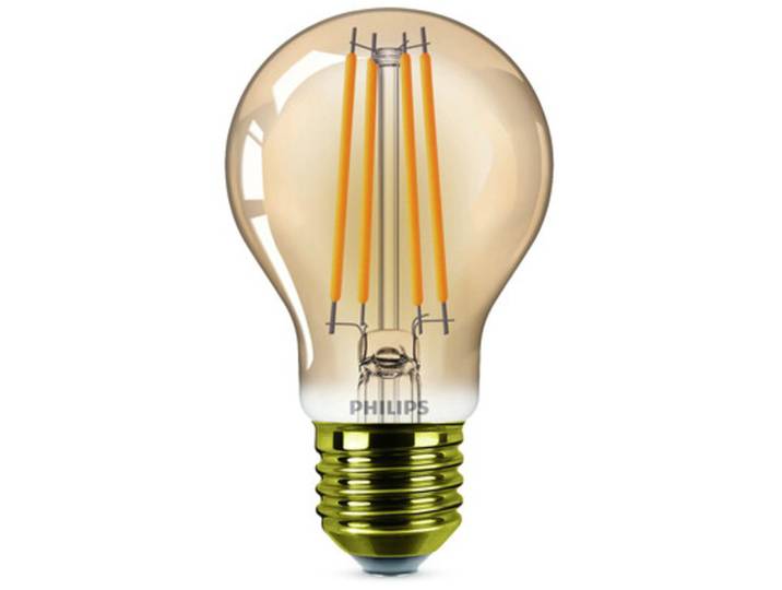 Leuchtmittel Philips Glas E27 3.1 W - Farbe: gold transparent - LED - Lichtfarbe: Kerzenlicht