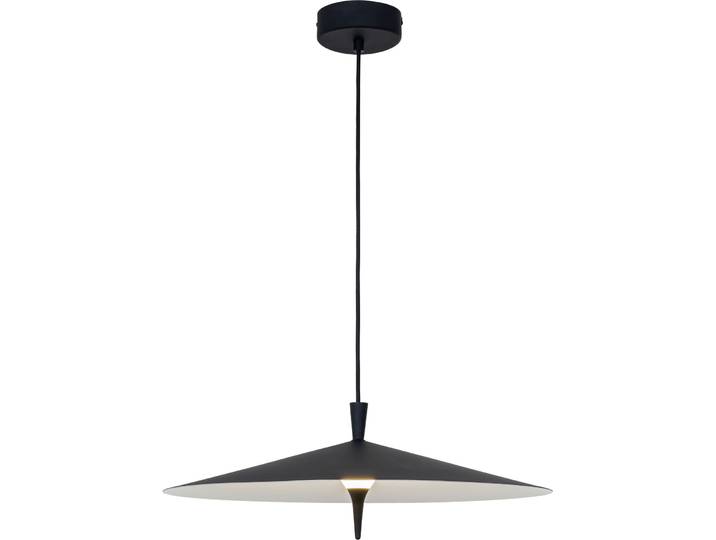 Pendellampe Merlo Schwarz Metall/Kunststoff 1200 lm Dimmbar B 50 cm - LED - Lichtfarbe: Extra warmweiss- LED Energiesparlampe