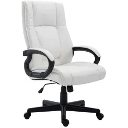 CLP Bürostuhl ergonomisch mit Rollen und Höhenverstellung, Chefsessel höhenverstellbar und Wippfunktion, rückenschonend, Drehstuhl Sparta