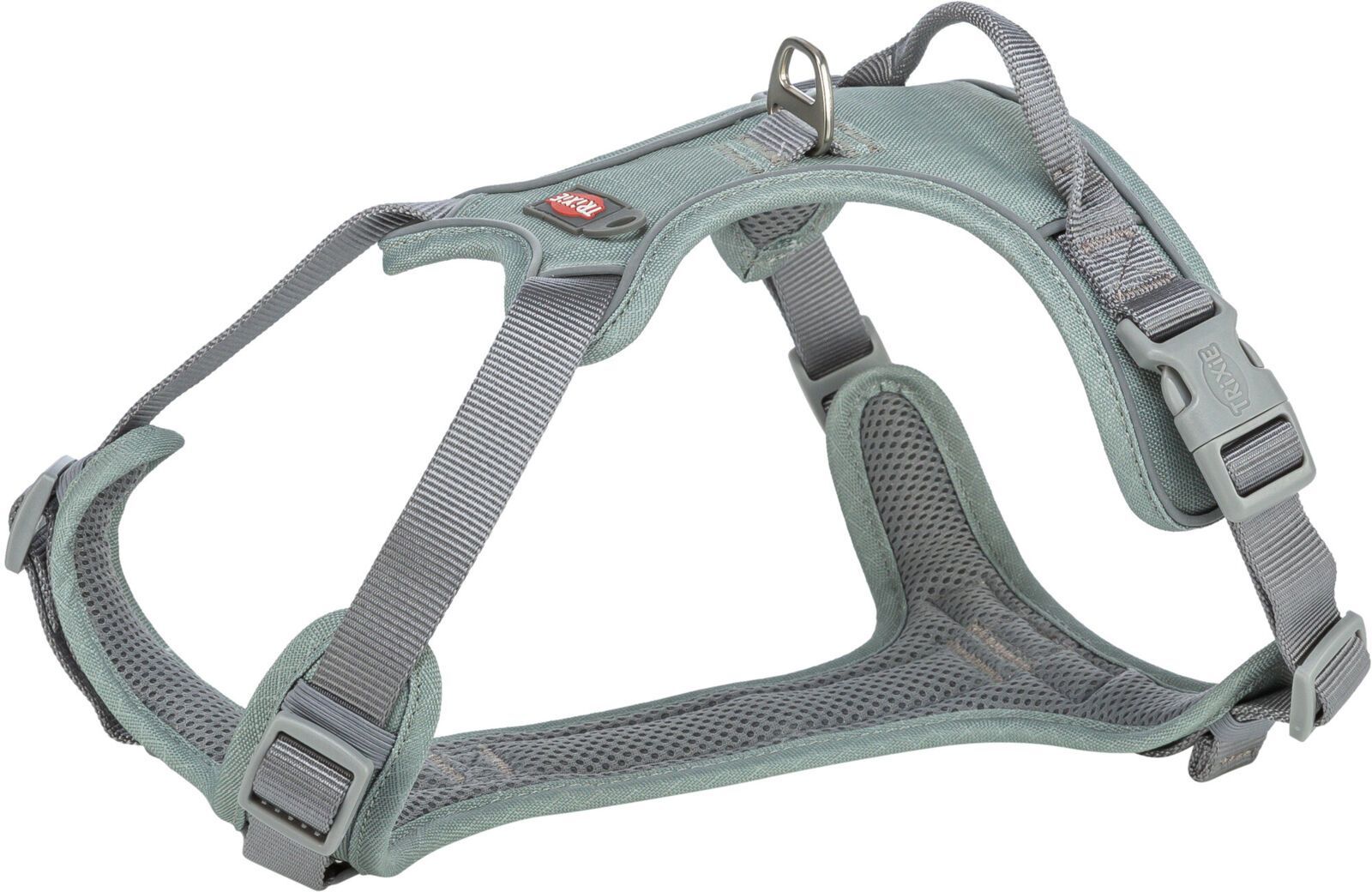TRIXIE Premium Active Geschirr, 39 - 56 cm / 15 mm, salbei