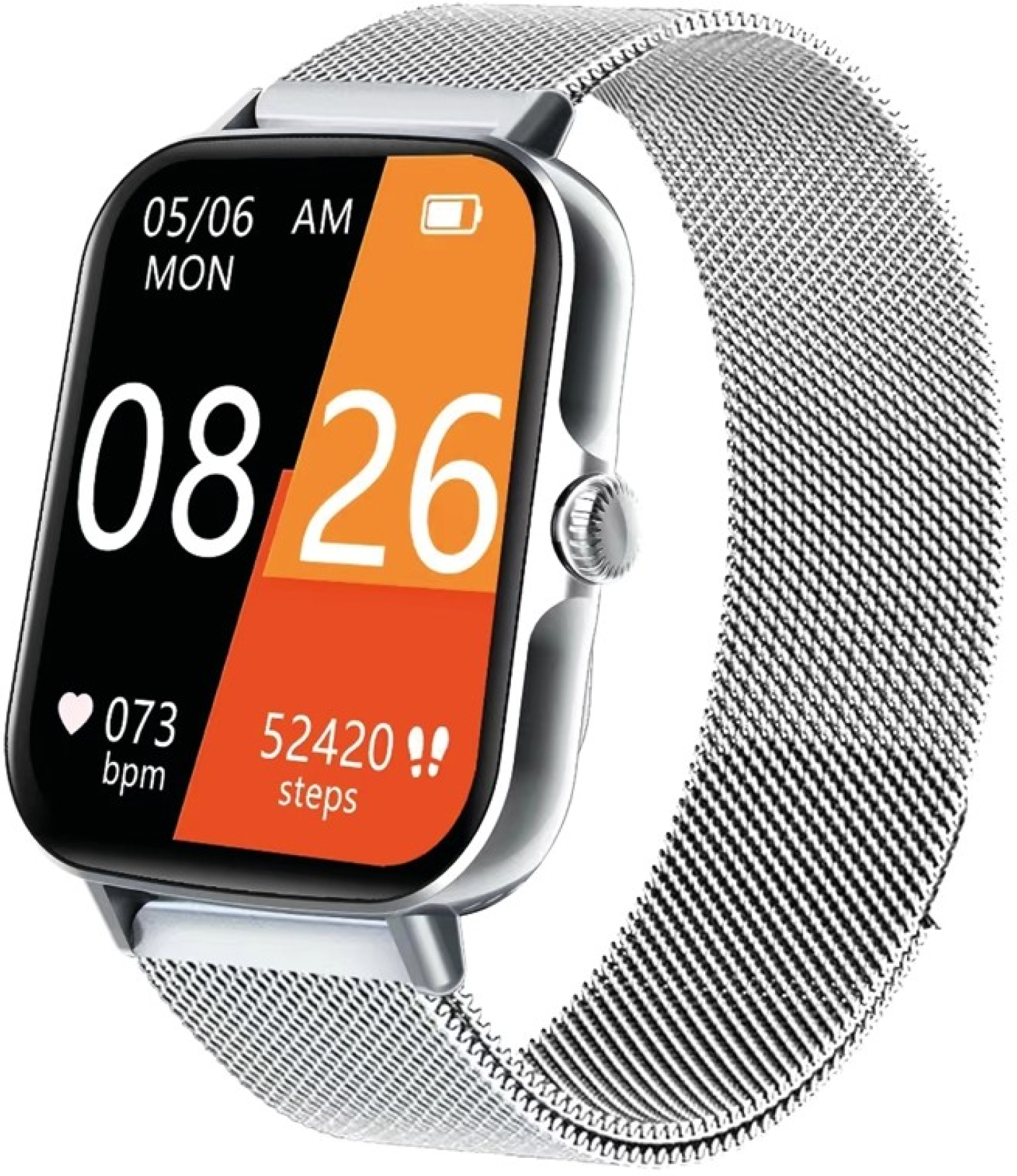 iS Bracelete Smartwatch Milanesa 3ª Geração - Prateado