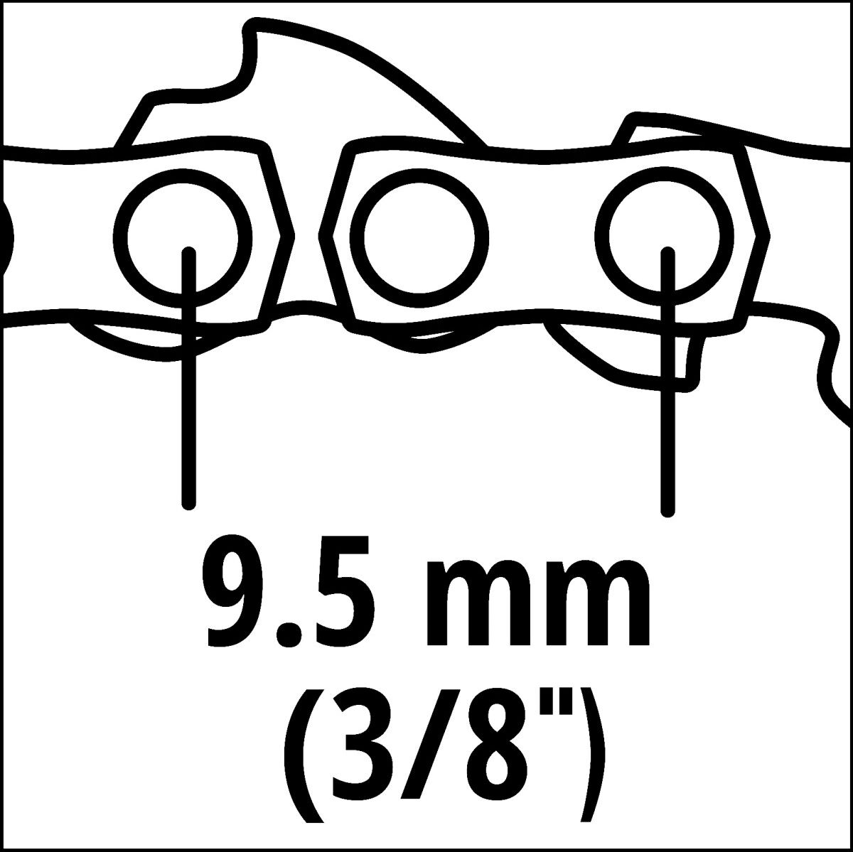Ersatzkette für Einhell Kettensägen 25 cm