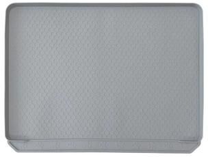 Uplift Essentials Extra Large Silicone Deep Groove Litter Trapper Mat light Gray