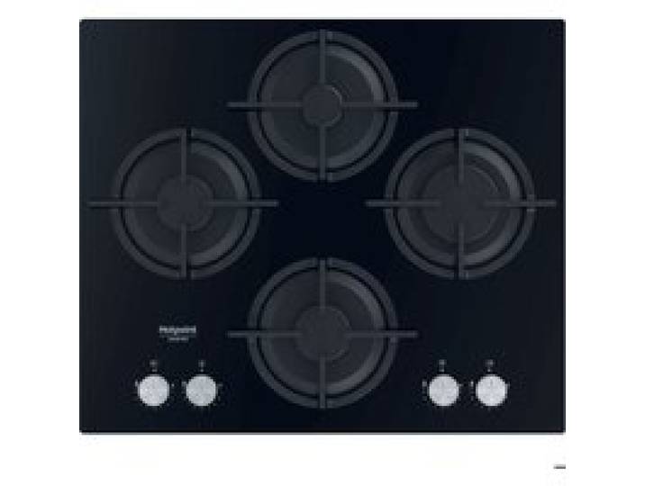 HOTPOINT Table de cuisson gaz 4 feux QS61SBK