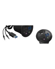 ICY BOX 4-Port USB 3.0 IB-Hub1403b Tischeinbau Hub 5 Gbps (IB-HUB1403B)