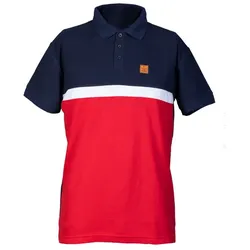 FC Blau-Weiß Linz Polo with Leather Patch - rot / S