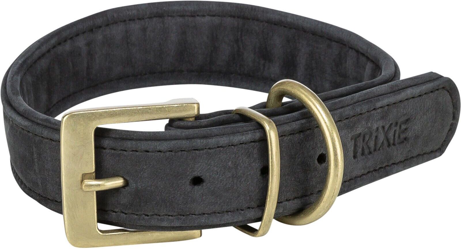 Hunde-Halsband TRIXIE "Pure S-M", schwarz, Echtleder, Tier-Halsbänder, Hunde-Halsband, Grösse verstellbar schwarz Einheitsgröße