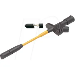 KLEPS 2700 SW - Klemmprüfspitze, 4 mm, schwarz, gesichert