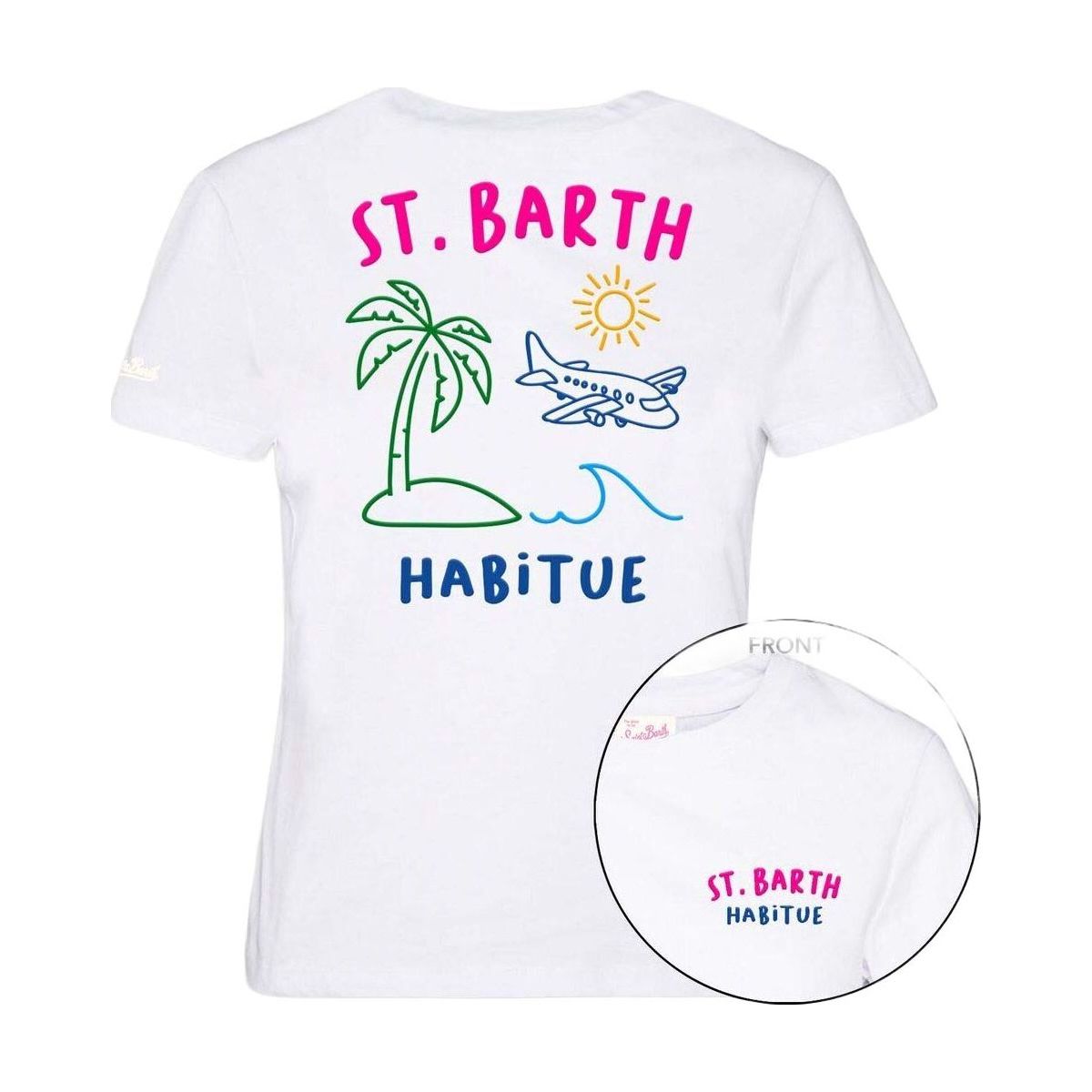 MC2 Saint Barth Emilie Woman Cotton Tshirt st barth summer 01n emb (00320L) M EMI0001-00320L-M
