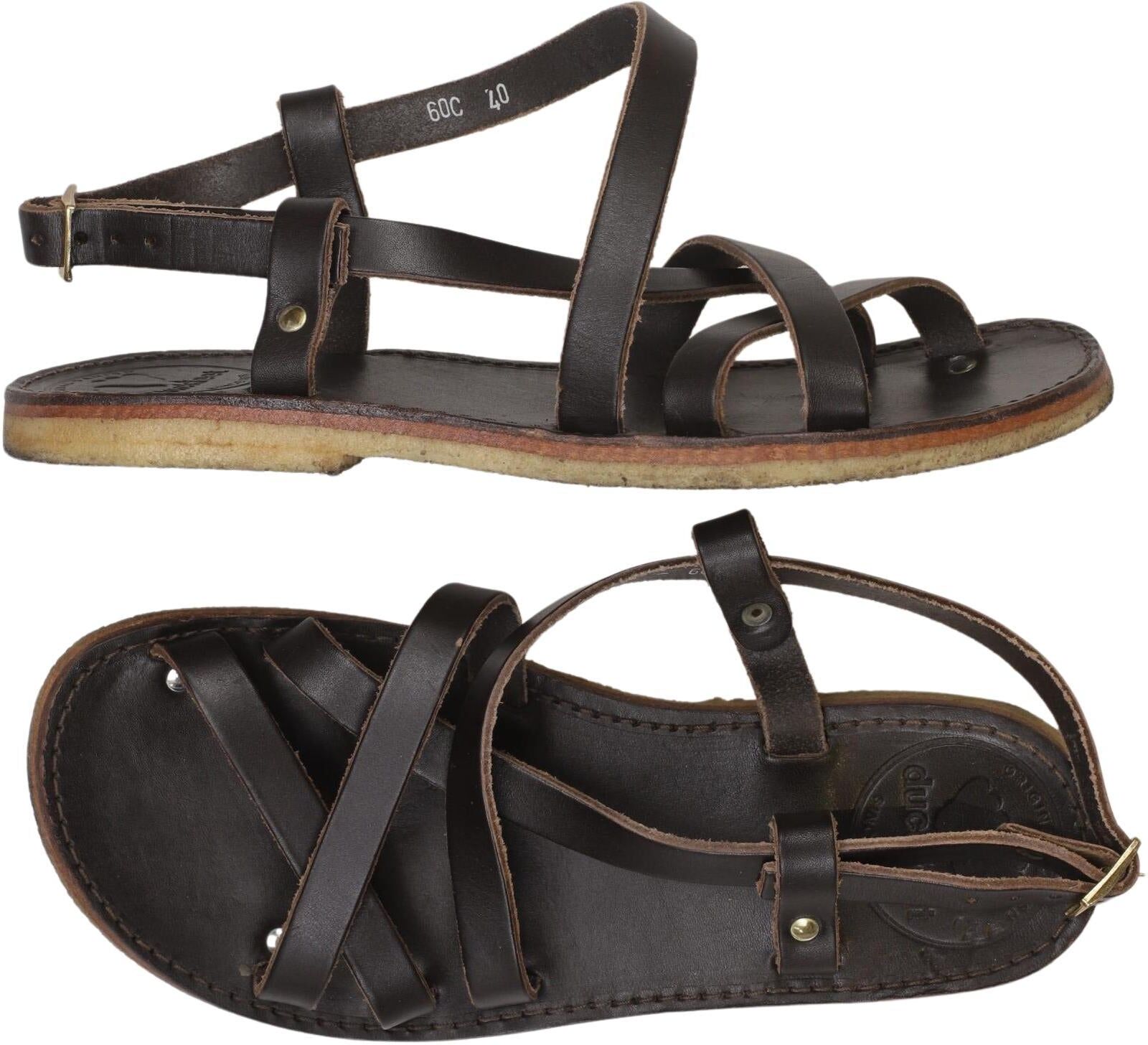 Duckfeet Damen Sandalen, Braun, Gr. EU 40, kein / Etikett - Second Hand